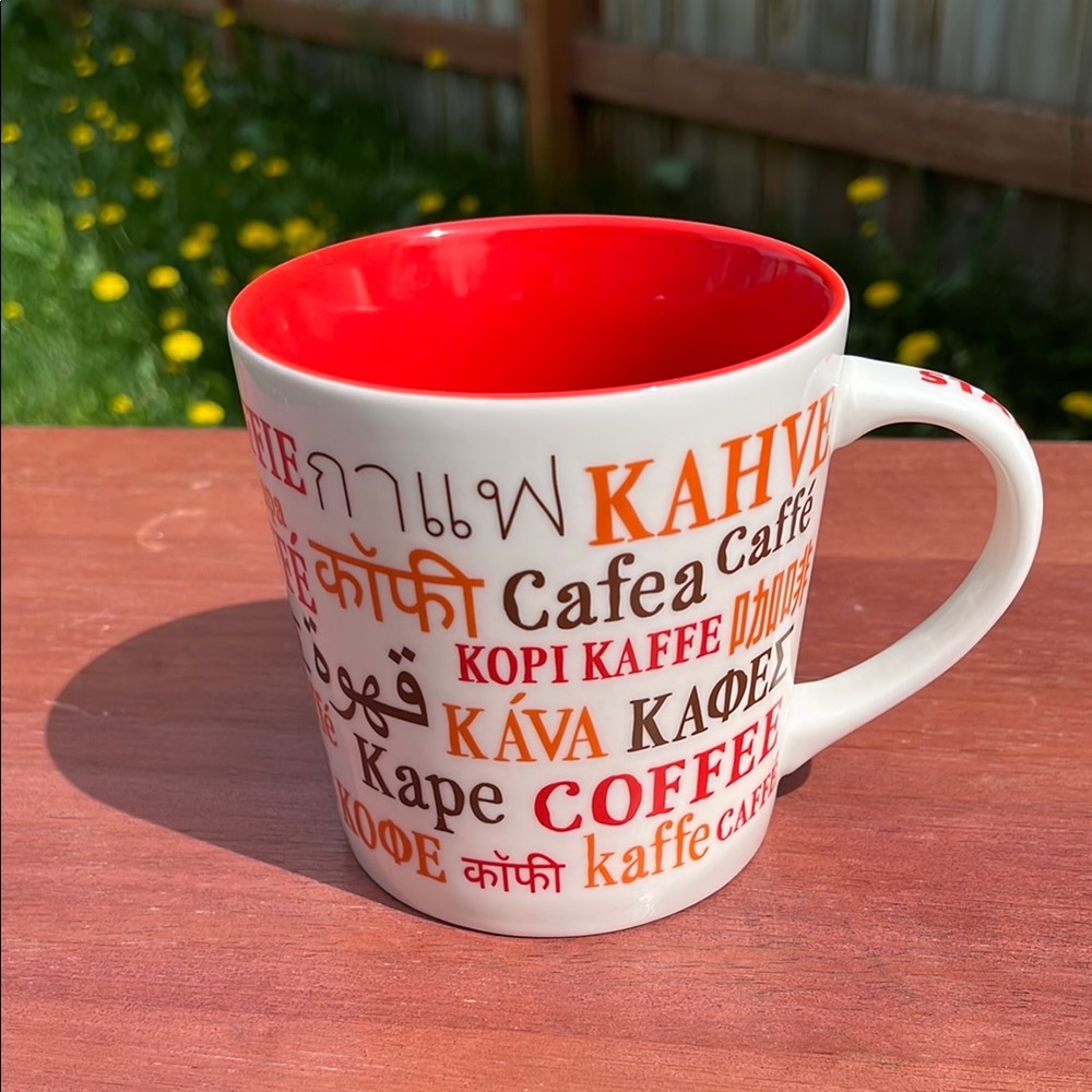Starbucks Orange and Brown Mug for Dining